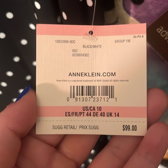 ✨BRAND NEW Anne Klein Polka Dot Dress✨ - Picture 4 of 4